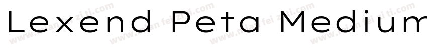 Lexend Peta Medium字体转换